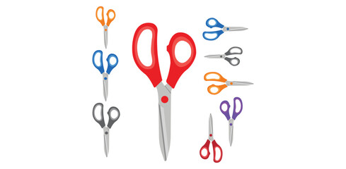 scissors,cut,tool modern flat vector illustration for crafting equipment design vector graphic for DIY project