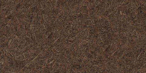 Wet Straw Mulch Texture