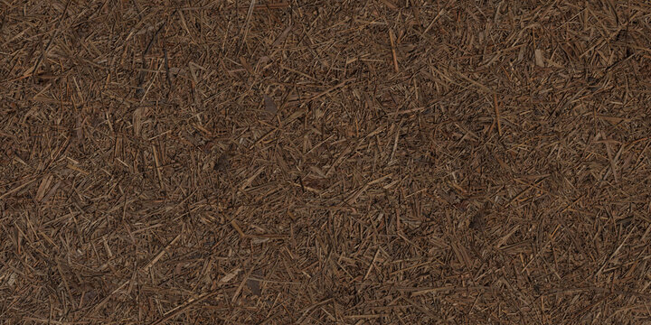 Wet Straw Mulch Texture