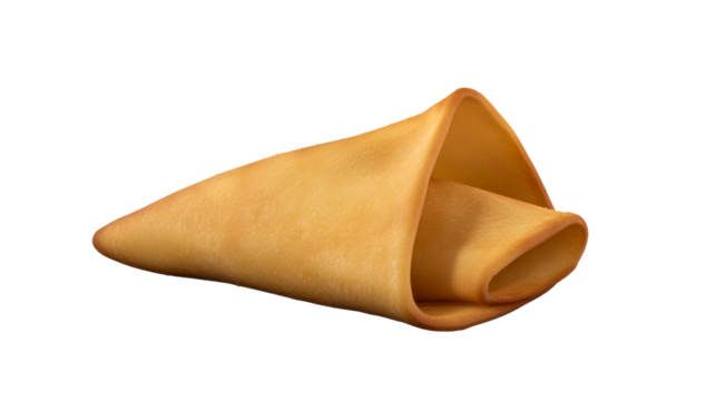 Delicious folded crepe ready for sweet or savory fillings