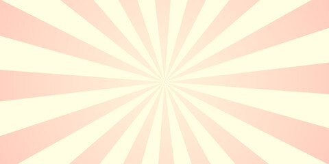 Candy striped background. Christmas sweet texture. Spiral pink pattern of rays.