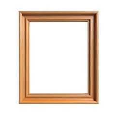 Wooden photo frame with empty space for picture display