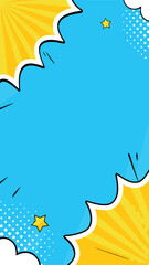 Comic Style Background: An eye-catching comic-style design bursts with bold colors, dynamic shapes, and artistic textures, a perfect backdrop for adding words