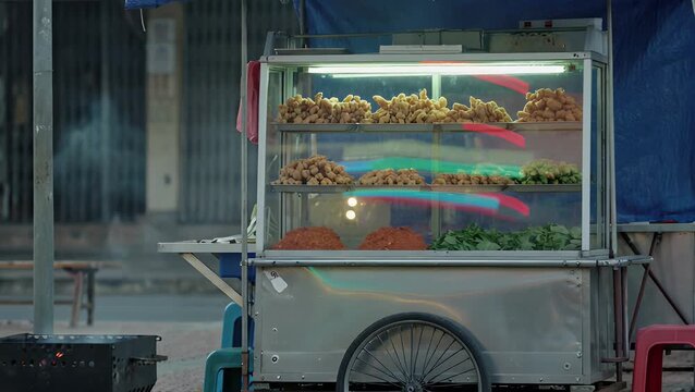 Night View of Pecel Lele Street Stall