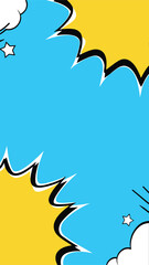 Explosive Announcement: A vibrant graphic design, bursting with a dynamic speech bubble against a bright background. evoking energy and excitement