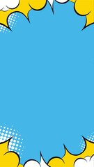 Comic Style Blank Space: A dynamic comic book style, blank space, a captivating backdrop for conveying your message in a visual and eye-catching design