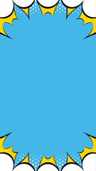 Pop Art Speech Bubble: A vibrant pop art speech bubble in bold, retro colors, perfect for adding a dynamic visual element to your designs, evoking a sense of fun and excitement.