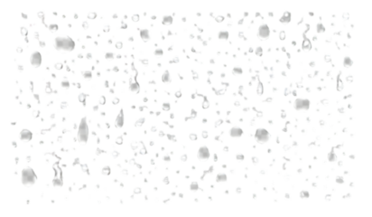 Wet glass with a pattern of clear water drops, like a blue liquid splash on a textured window