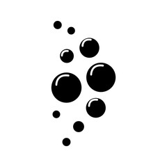 bubble black vector line icon black