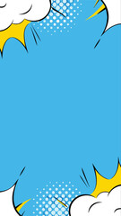 Comic Book Inspired Illustration: Dynamic and eye-catching, this image has the appearance of a comic book page element.