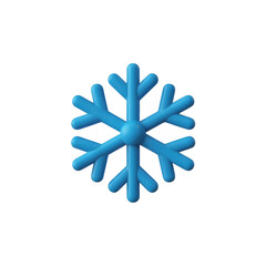 Blue translucent Christmas snowflake decoration on a black background for holiday season art