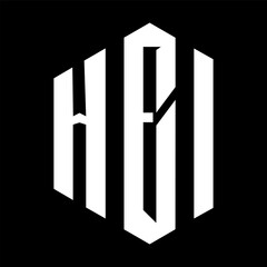 HEI letter design. HEI letter technology logo design on a Black background. HEI Monogram logo design for an entrepreneur and business	
