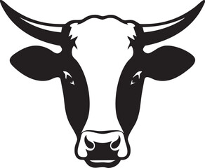 Cow Head Vector