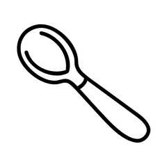 spoon on white background