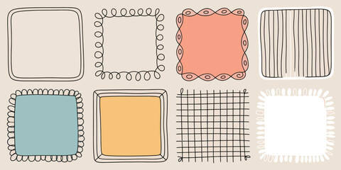 Playful Hand Drawn Vector Illustrations Set