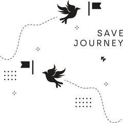 Dove with Dollar Coin Icon for Budget Travel, Sales, and Flight Booking Apps