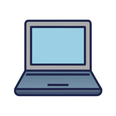 laptop isolated on white