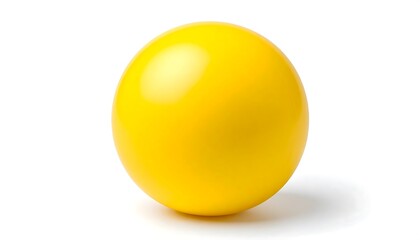 Isolated yellow sphere