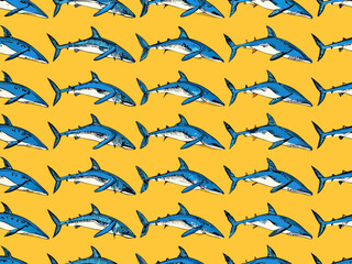 seamless background with birds