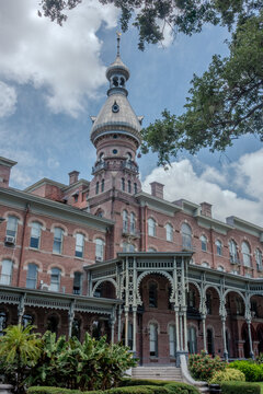 Tampa Bay, Florida. June 11, 2025 Partial view of Henry B. Plant Museum in downtown area