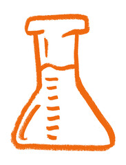 Chemical Test Tube Science Research Related Icon Crayon Chalk Doodle Drawing Vector