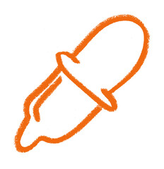 Pipette Science Research Related Icon Crayon Chalk Doodle Drawing Vector