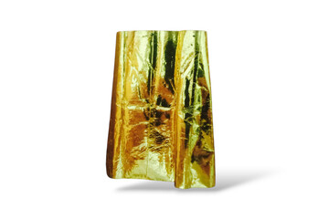 glass of champagne Reflective gold foil with a glossy, textured surface. Use for crafts, decoration, gift wrapping, or art projects.
