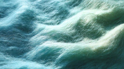 Ocean Water Texture: Underwater Bubbles, Waves, and Foam Close-Up