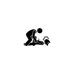Bodyguard icon flat vector design. 