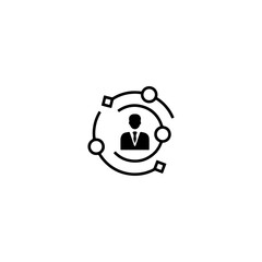 Experience icon flat vector design.