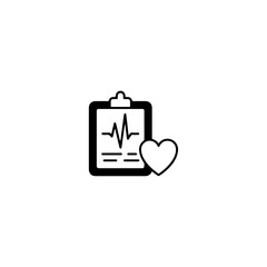 Health Check icon flat vector design. 