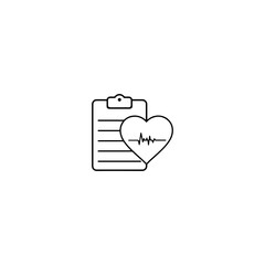 Health Check icon flat vector design.