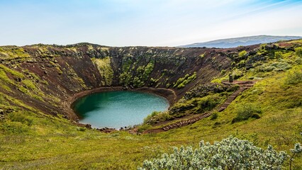 view of the crater South Iceland © Rick