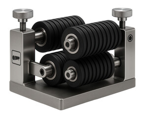 Section rotator with rubberized rollers for handling delicate pipe surfaces in a fabrication shop