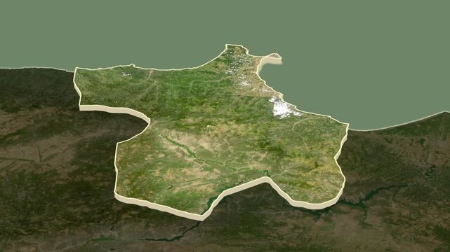 Sinop region, Turkiye (Turkey) extruded. 