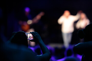 Detail, Hintergrundbild von einem Konzert in Hamburg