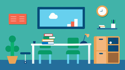 special education classroom with calm tones and atmosphere