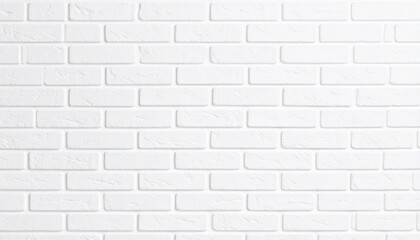 Obraz premium white brick wall texture with navtural imperfections, high resolution