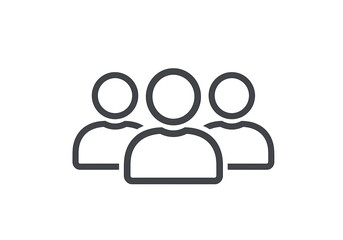 Isolated Group of People Icon Community Team