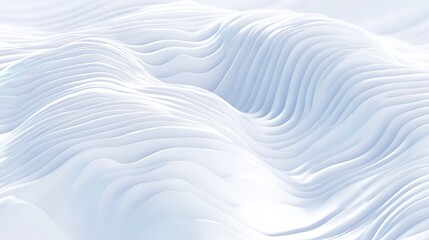 Obraz premium Ultra-minimalist white abstract surface with concave shapes, glowing softly in a futuristic design.