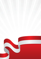 Elegant Red and White Background for Indonesian Independence Day