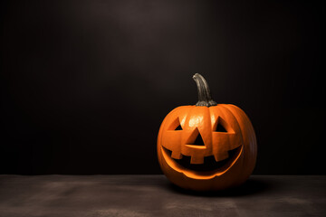 Pumpkin glow mockup in dramatic lighting

