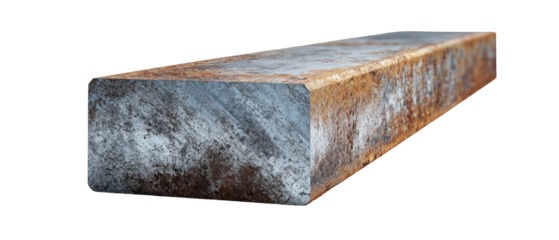 Rusted rectangular metal bar (1)