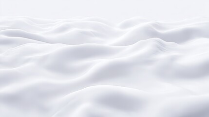 Ultra-minimalist white abstract surface with concave shapes, glowing softly in a futuristic design.
