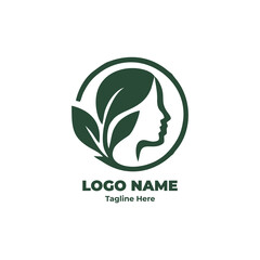 Premium Vector Emblem for Sustainable Wellness and Eco-Luxury Brand Identity
