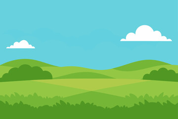 landscape with mountains and clouds