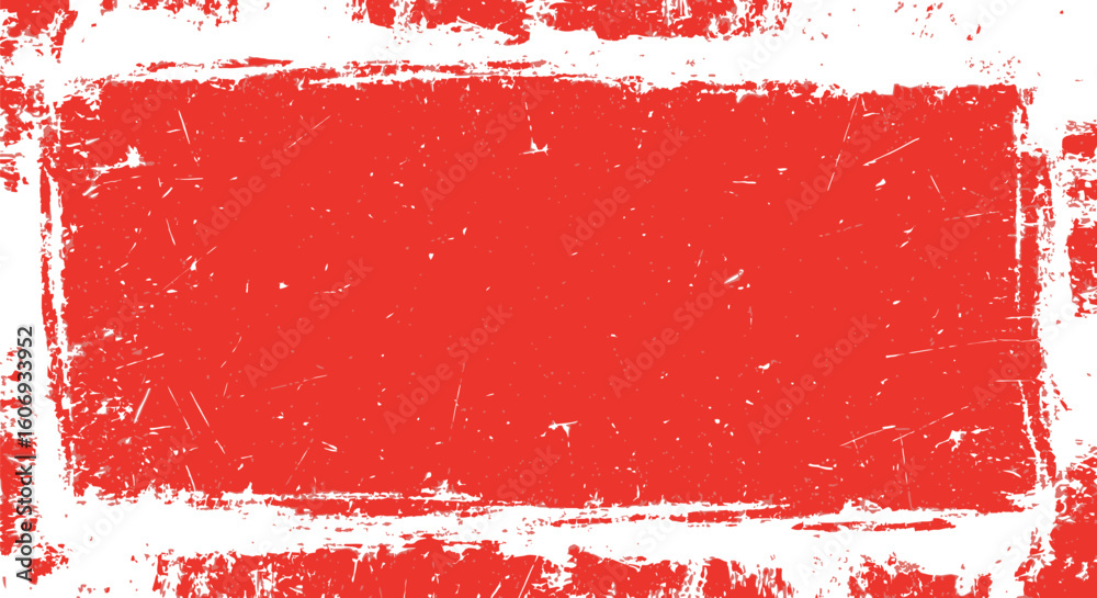 Poster red grunge texture background with frame for design element and abstract pattern art