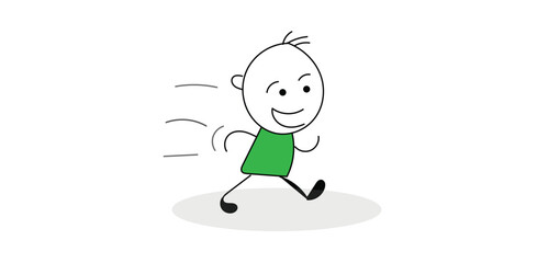 stick,figure,run modern flat vector for exercise activity design vector graphic for fitness theme