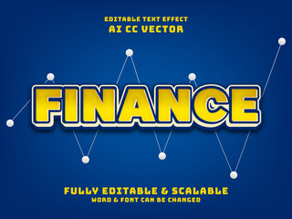 3d business finance  text effect. marketing design