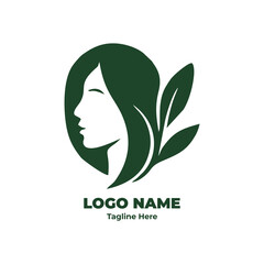 Modern Eco-Friendly Vector Logo Template for Premium Wellness and Sustainable Luxury Branding